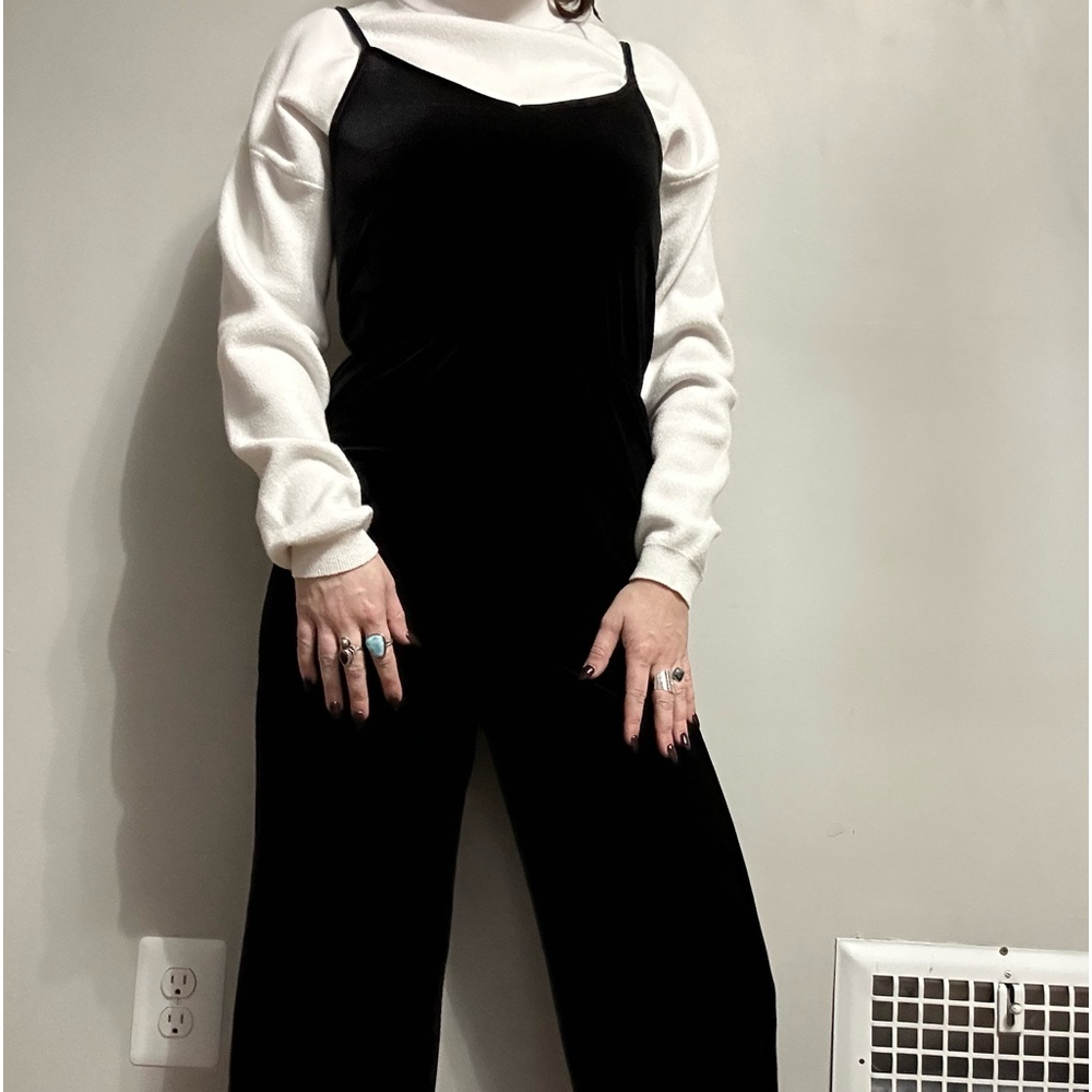 Black suede jumper size small